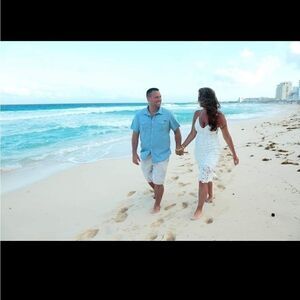 Forever 21 white lace dress size small